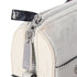Christian Louboutin Ruby Town Messenger Bag Light Gray Red Jacquard